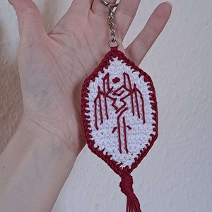 Horgolt kulcstartó (inspiráció: Dragon Age 2) - táska & tok - kulcstartó & táskadísz - kulcstartó - Meska.hu