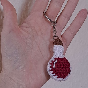 Horgolt bájitalos kulcstartó (health potion és mana potion) - táska & tok - kulcstartó & táskadísz - kulcstartó - Meska.hu