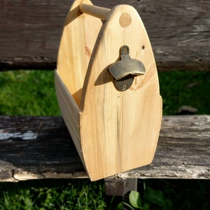 Sörös rekesz - hordó alakú 6db 0,5l sörnek, sörnyitóval - otthon & életmód - konyhafelszerelés, tálalás - italos kellékek - sörtartó - Meska.hu