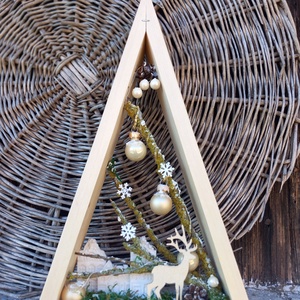 Karácsonyi, téli ledes dekoráció - Meska.hu