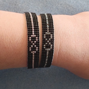 Handmade karkötő - páros , Ékszer, Karkötő, Gyöngyös karkötő, Gyöngyfűzés, gyöngyhímzés, MESKA