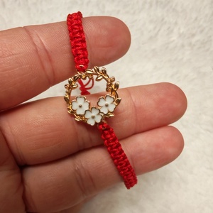 Handmade karkötő � Love Bloom (Red) - ékszer - karkötő - karkötő medállal - Meska.hu