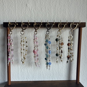 Gyöngyös táska dísz/charm/kulcstartó - táska & tok - kulcstartó & táskadísz - kulcstartó - Meska.hu