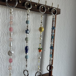 Gyöngyös táska dísz/charm/kulcstartó - táska & tok - kulcstartó & táskadísz - kulcstartó - Meska.hu