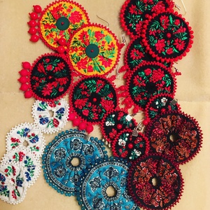 Sárga rózsa fülbevaló szalagból - ékszer - Meska.hu Sárga rózsa fülbevaló szalagból - ékszer - Meska.hu