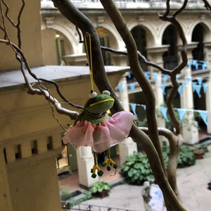 Balerina béka - játék & sport - plüssállat & játékfigura - béka - Meska.hu