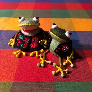 Békapárok - játék & sport - plüssállat & játékfigura - béka - Meska.hu