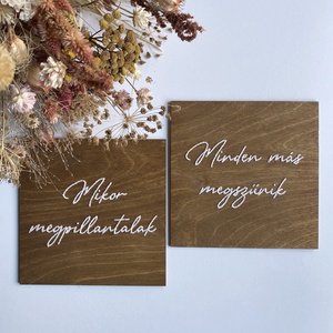 Páros táblák, Esküvő, Dekoráció, Tábla & Jelzés, Hímzés, MESKA