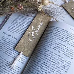 Könyvjelző névvel - könyv & zene - könyvjelző - Meska.hu