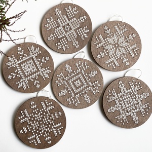 Karácsonyi hímezd magad box - diy (csináld magad) - szabásminta, útmutató - hímzés minta - Meska.hu