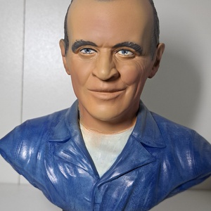 A bárányok hallgatnak, Dr. Hannibal Lecter mellszobor/figura - művészet - makett, modell - Meska.hu