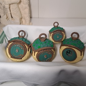 Gyűrűk Ura Hobbit házikó dísz, karácsonyfadísz, Karácsony, Karácsonyi lakásdekoráció, Karácsonyfadíszek, Mindenmás, MESKA