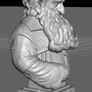 Gyűrűk Ura Hobbit Balin a törp mellszobor - otthon & életmód - dekoráció - asztal és polc dekoráció - könyvszobor - Meska.hu