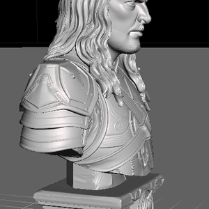 Gyűrűk Ura Hobbit Eomer mellszobor - otthon & életmód - dekoráció - asztal és polc dekoráció - könyvszobor - Meska.hu