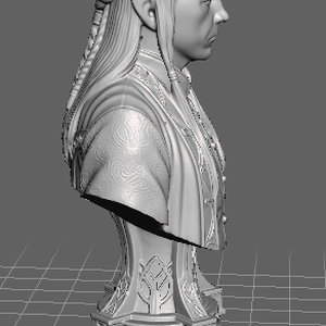 Gyűrűk Ura Hobbit Elrond tündekirály mellszobor - otthon & életmód - dekoráció - asztal és polc dekoráció - könyvszobor - Meska.hu