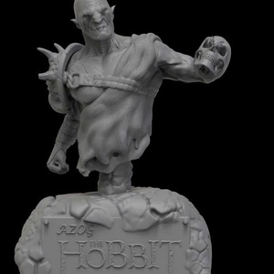 Gyűrűk Ura Hobbit Azog az ork mellszobor, Otthon & Életmód, Dekoráció, Asztal és polc dekoráció, Könyvszobor, Mindenmás, MESKA