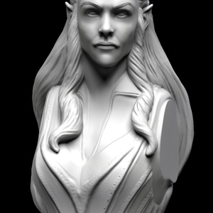 Gyűrűk Ura Hobbit Tauriel a tünde mellszobor, Otthon & Életmód, Dekoráció, Asztal és polc dekoráció, Könyvszobor, Mindenmás, MESKA