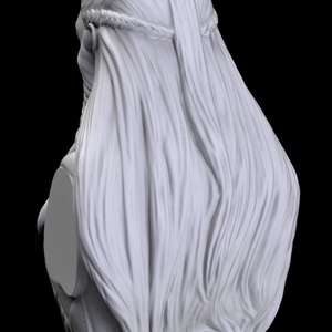 Gyűrűk Ura Hobbit Tauriel a tünde mellszobor - otthon & életmód - dekoráció - asztal és polc dekoráció - könyvszobor - Meska.hu