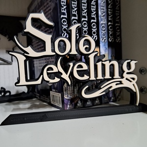Solo Leveling feliratos könyvtámasz, asztaldísz - otthon & életmód - dekoráció - asztal és polc dekoráció - könyvtámasz - Meska.hu