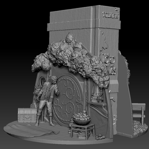 Gyűrűk Ura/Hobbit Bilbo és Gandalf könyvkuckó, könyvtámasz/figura - otthon & életmód - dekoráció - asztal és polc dekoráció - könyvtámasz - Meska.hu