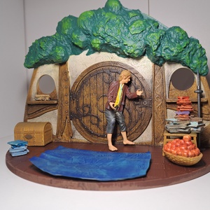 Gyűrűk Ura/Hobbit Bilbo és Gandalf könyvkuckó, könyvtámasz/figura - otthon & életmód - dekoráció - asztal és polc dekoráció - könyvtámasz - Meska.hu