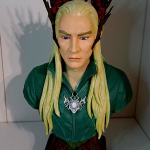 Gyűrűk Ura Hobbit Thranduil király mellszobor - otthon & életmód - dekoráció - asztal és polc dekoráció - könyvszobor - Meska.hu