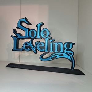 Solo Leveling feliratos könyvtámasz, asztaldísz - otthon & életmód - dekoráció - asztal és polc dekoráció - könyvtámasz - Meska.hu