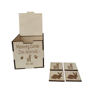 Memóriajáték_ZooAnimals - játék & sport - készségfejlesztő és logikai játék - memória játékok - Meska.hu