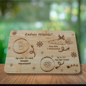 Mikulás tálca - karácsony - mikulás - mikulás beltéri dekoráció - Meska.hu