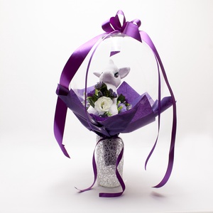  Ovis ballagásra – egy kis csoda a nagy napra! , Otthon & Életmód, Virágdekoráció, Virágok, Virágcsokor, Virágkötés, Ez a varázslatos, lila árnyalatokba öltöztetett csokor nem csupán virág – egy érzés. A finom részle..., MESKA