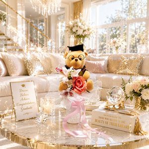 �� Ballagási csokor macival � romantikus, kézzel készített ajándék �� - otthon & életmód - virágdekoráció - virágok - virágcsokor - Meska.hu