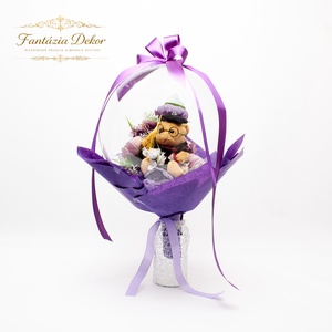 �� Ballagási macis ajándék � lufiban, lila eleganciában - Meska.hu