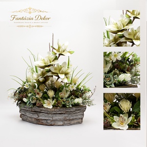  Rusztikus virágkompozíció � természetes elegancia otthonodba  - otthon & életmód - virágdekoráció - virágok - virágbox - Meska.hu