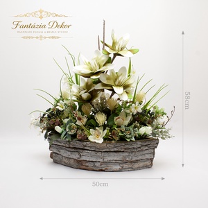  Rusztikus virágkompozíció � természetes elegancia otthonodba  - otthon & életmód - virágdekoráció - virágok - virágbox - Meska.hu