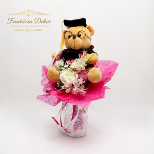 �� Ballagó macis virágcsokor � vidám és maradandó ajándék �� - otthon & életmód - virágdekoráció - virágok - virágcsokor - Meska.hu