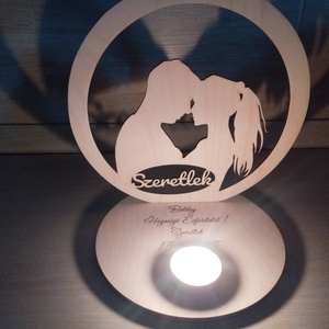 Mécsestartó árnyéklámpa, Otthon & Életmód, Gyertya, illat, aroma, Gyertyatartó, Gravírozás, pirográfia, MESKA