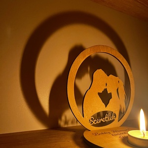 Mécsestartó árnyéklámpa - otthon & életmód - gyertya, illat, aroma - gyertyatartó - Meska.hu