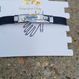 Névreszóló gravírozott karkötő - ékszer - karkötő - névre szóló karkötő - Meska.hu