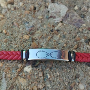 Névreszóló gravírozott karkötő - ékszer - karkötő - névre szóló karkötő - Meska.hu