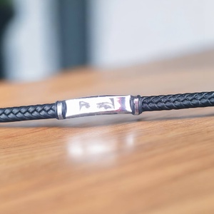 Gravírozott karkötő egyedi fotóval - ékszer - karkötő - névre szóló karkötő - Meska.hu