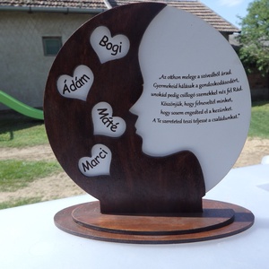 Egyedi anyák napi fa dekoráció � több névvel, szívből - Meska.hu