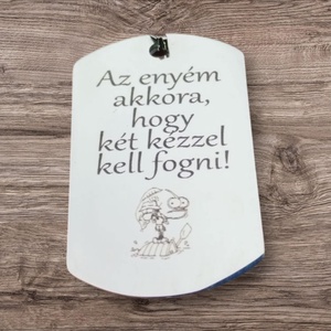 Egyedi gravírozott fém kulcstartó/nyaklánc - Meska.hu