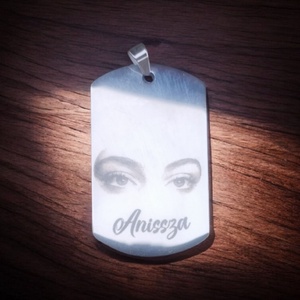 Egyedi gravírozott fém kulcstartó/nyaklánc - táska & tok - kulcstartó & táskadísz - kulcstartó - Meska.hu