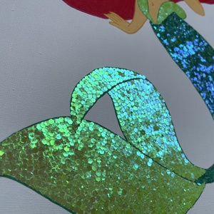 Ariel - Kézzel díszített vászonkép - művészet - festmény - festmény vegyes technika - Meska.hu