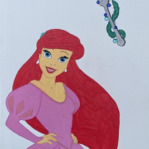 Ariel - Kézzel festett vászonkép, Művészet, Festmény, Festmény vegyes technika, Festészet, MESKA