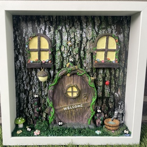 Éjjeli Mesefalu  Világító Ablakos Tündérkert, Otthon & Életmód, Dekoráció, Fali és függő dekoráció, Falra akasztható dekor, Mindenmás, MESKA