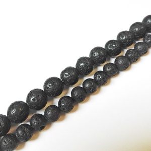 Lávakő ásványgyöngy, 6 mm, 60 db, Kellékek & szerszámok, Gyöngyfűzés kellékek, Féldrágakő, Ékszerkészítés, MESKA