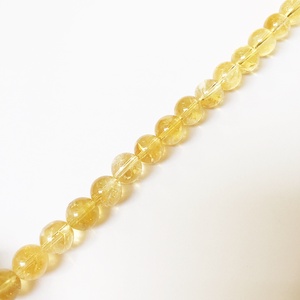 Citrin 8 mm-es ásványgyöngy, 10 db - kellékek & szerszámok - gyöngyfűzés kellékek - féldrágakő - Meska.hu