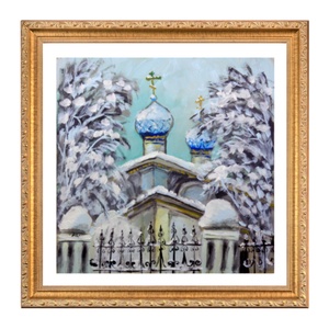 Kék kupola  - művészet - festmény - akril - Meska.hu