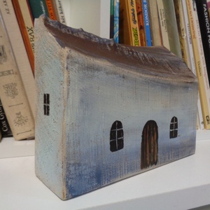 Könyvtámasz - Polc dísz,  Ajándék ötlet, Rusztikus Dekoráció, Ház, Házikó - otthon & életmód - dekoráció - fali és függő dekoráció - falra akasztható dekor - Meska.hu